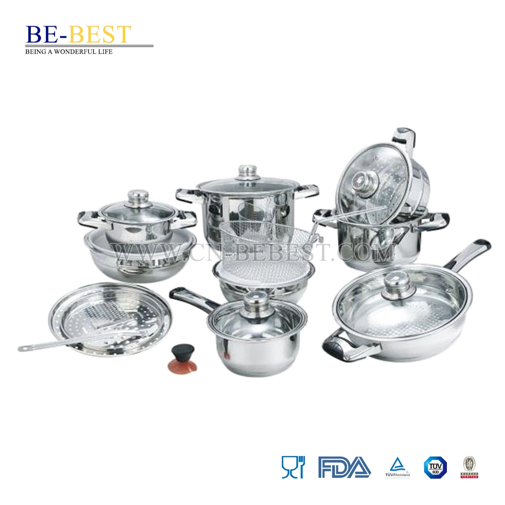 21PCS Stainless Steel Cookware Set