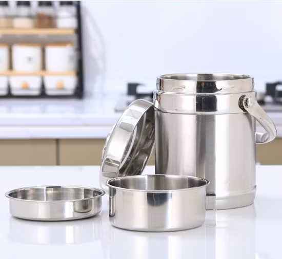 Boîte à lunch en forme de pomme en acier inoxydable Emballage alimentaire Transporteur alimentaire Ql-2004