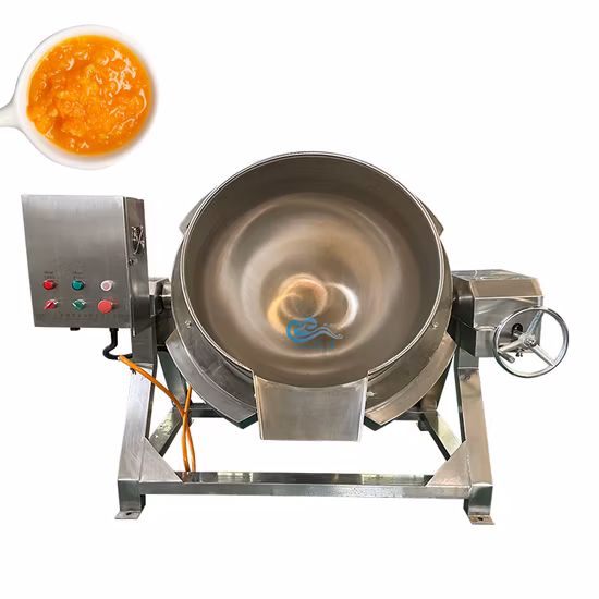 Marmite à soupe chauffante électromagnétique entièrement en acier inoxydable avec fonction d'inclinaison