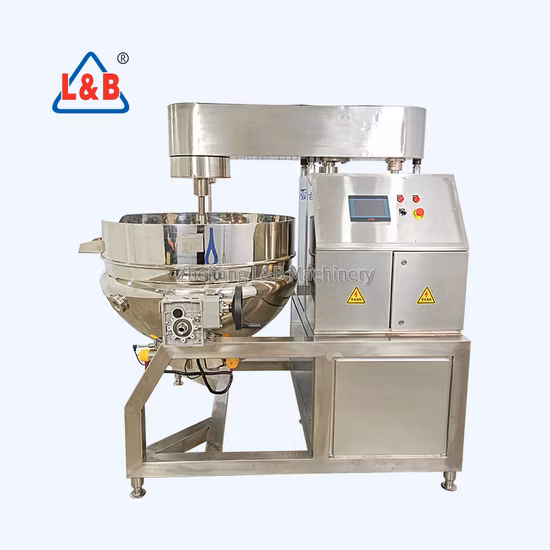 Soupe inclinable électrique ou à gaz Confiture Sauce chili Cuisson industrielle Bouilloire Alimentaire Autocuiseur Pot avec agitateur